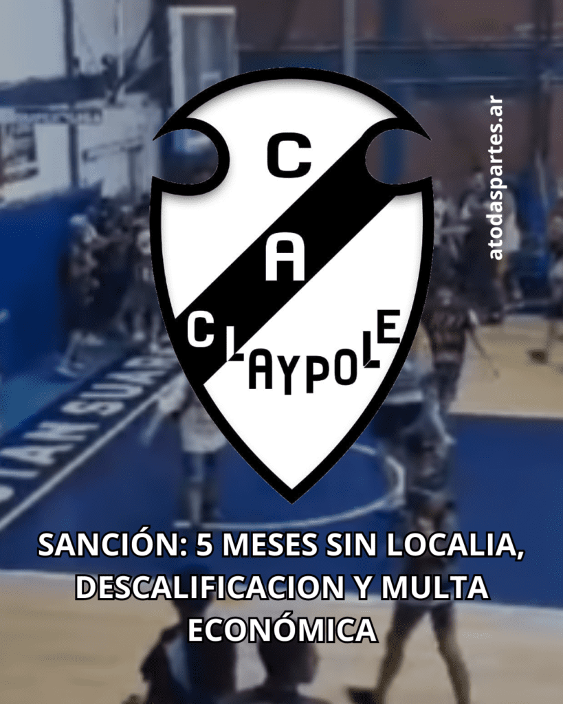 sanción a claypole