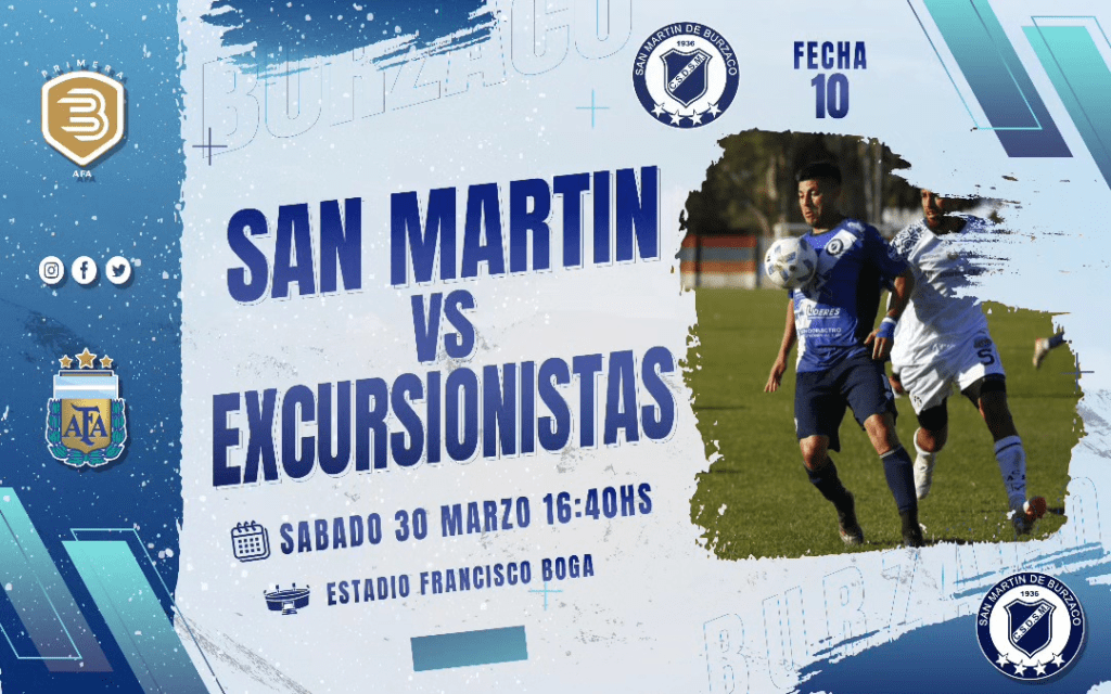 San Martín de Burzaco VS. Excursionistas